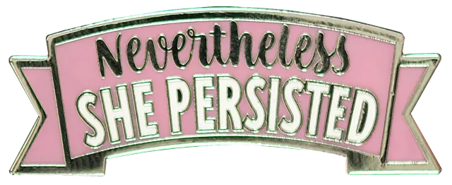 Peter Pauper Press Nevertheless She Persisted emaljenål gaveeske