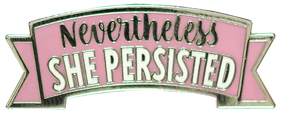 Peter Pauper Press Nevertheless She Persisted emaljenål gaveeske