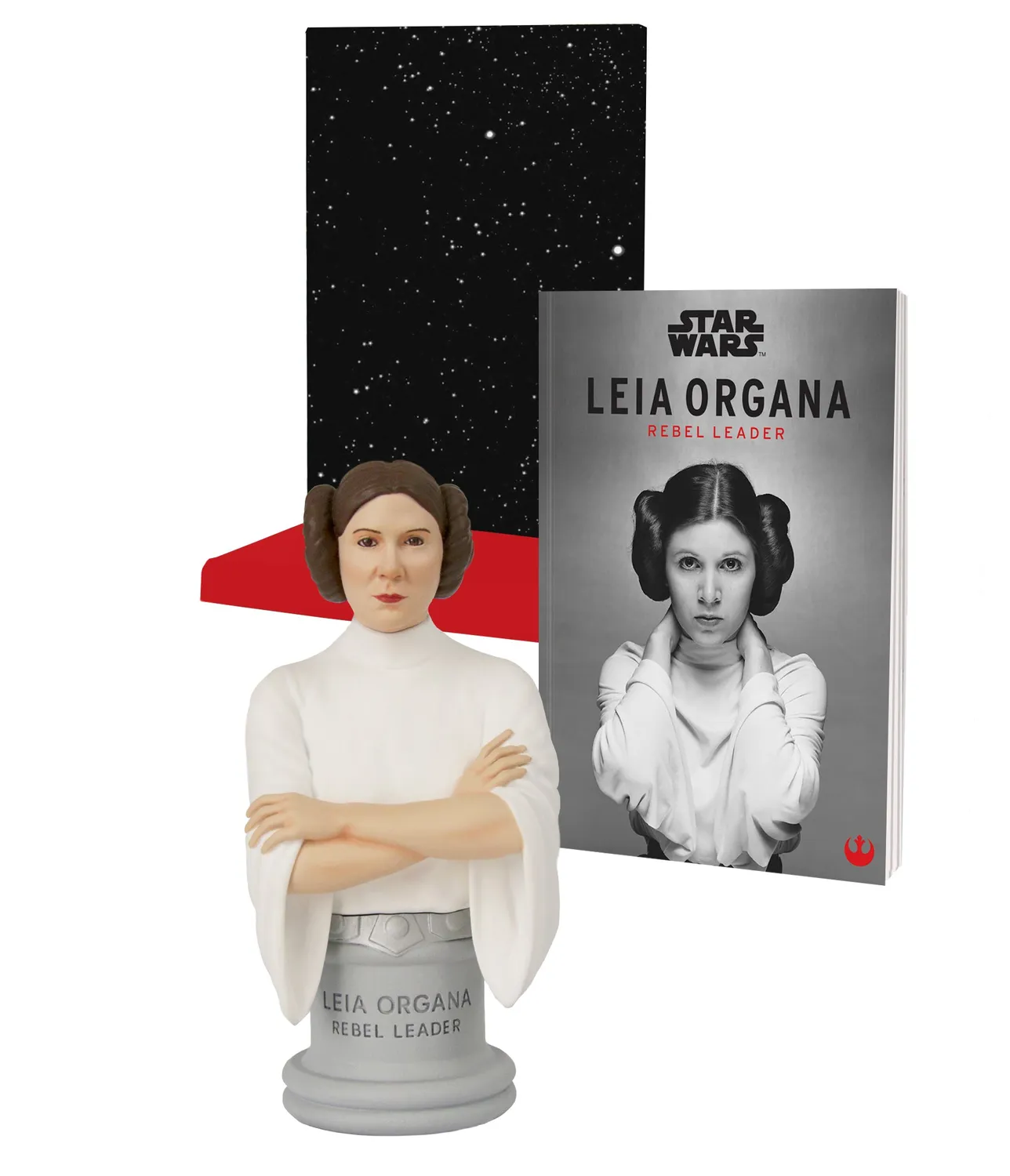 Abrams Star Wars Leia Organa figur med bok Rebel Leader