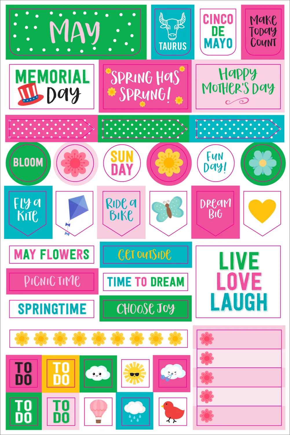 Peter Pauper Essentials Month By Month planleggerklistremerker