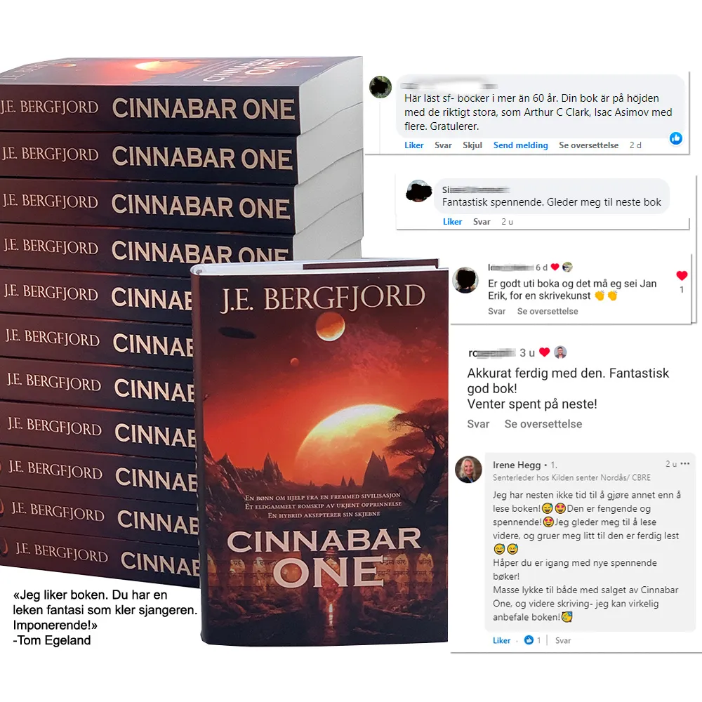 Kaleri Forlag Cinnabar One innbundet bok 454 sider