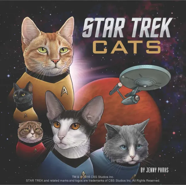Chronicle Books Star Trek Cats innbundet bok gave