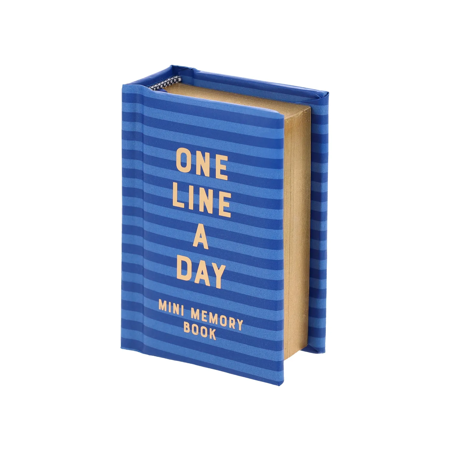 One Line a Day Navy Stripes minnedagbok ett år mini