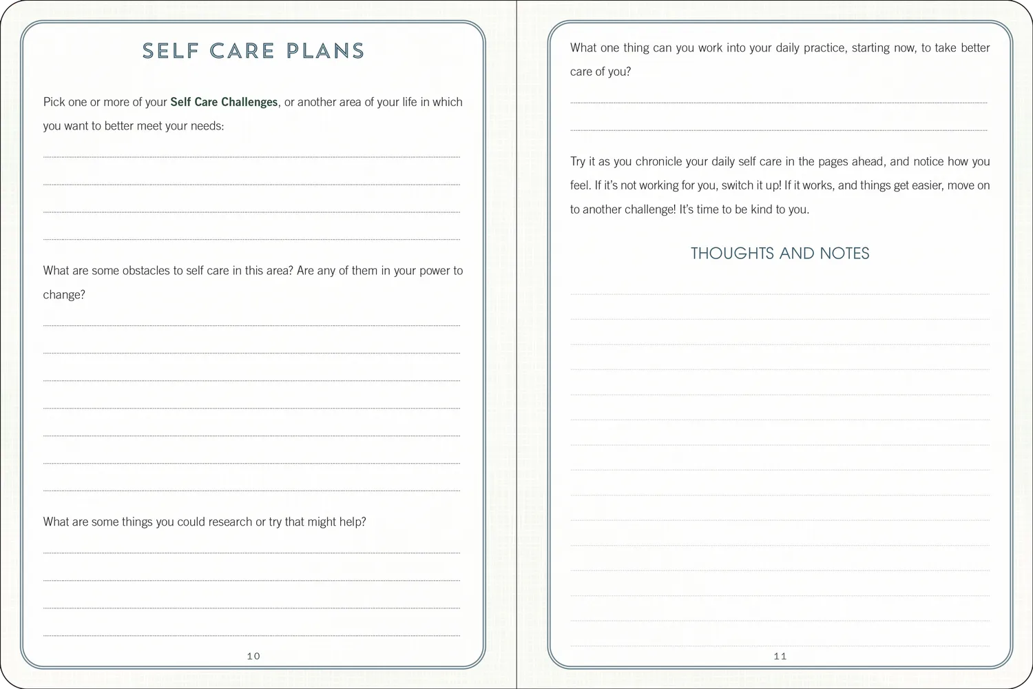 Peter Pauper Press Self Care journal innbundet egenomsorg