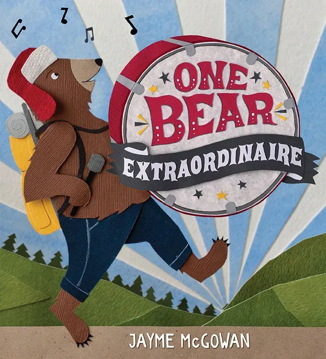Abrams One Bear Extraordinaire barnebok innbundet musikk