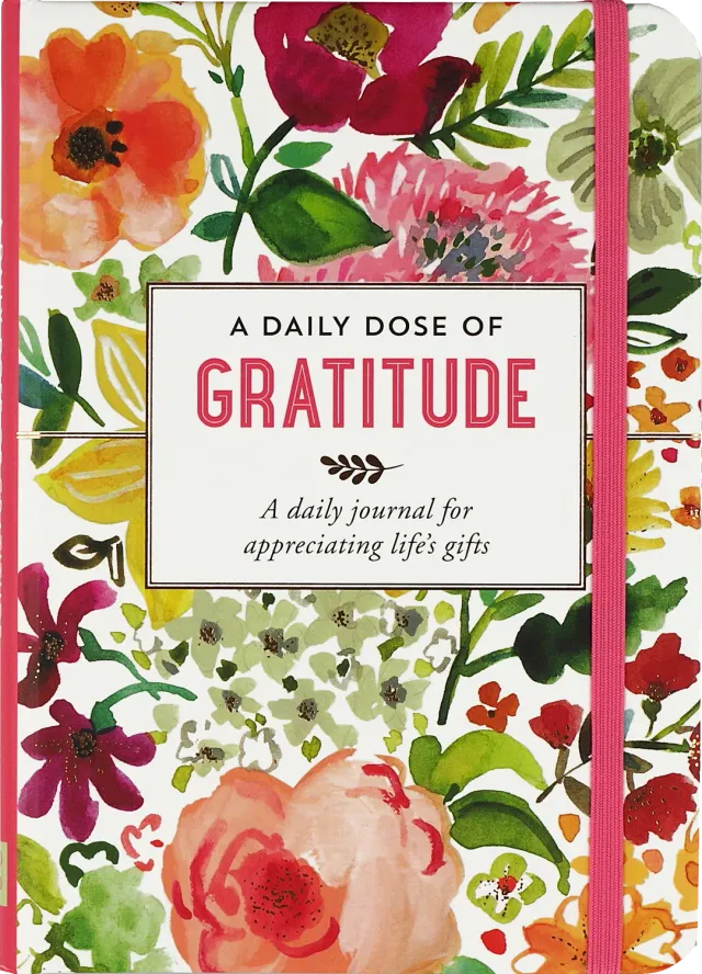 Peter Pauper Press A Daily Dose of Gratitude journal innbundet blomster
