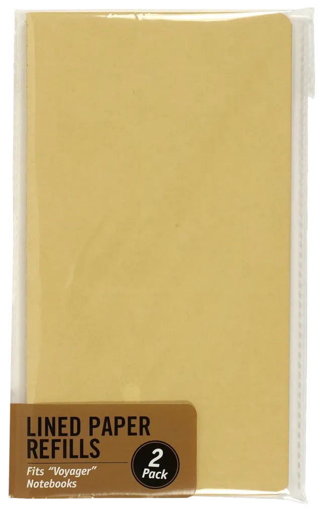 Peter Pauper Press Voyager notatbok refill linjert 2-pakning 60 sider