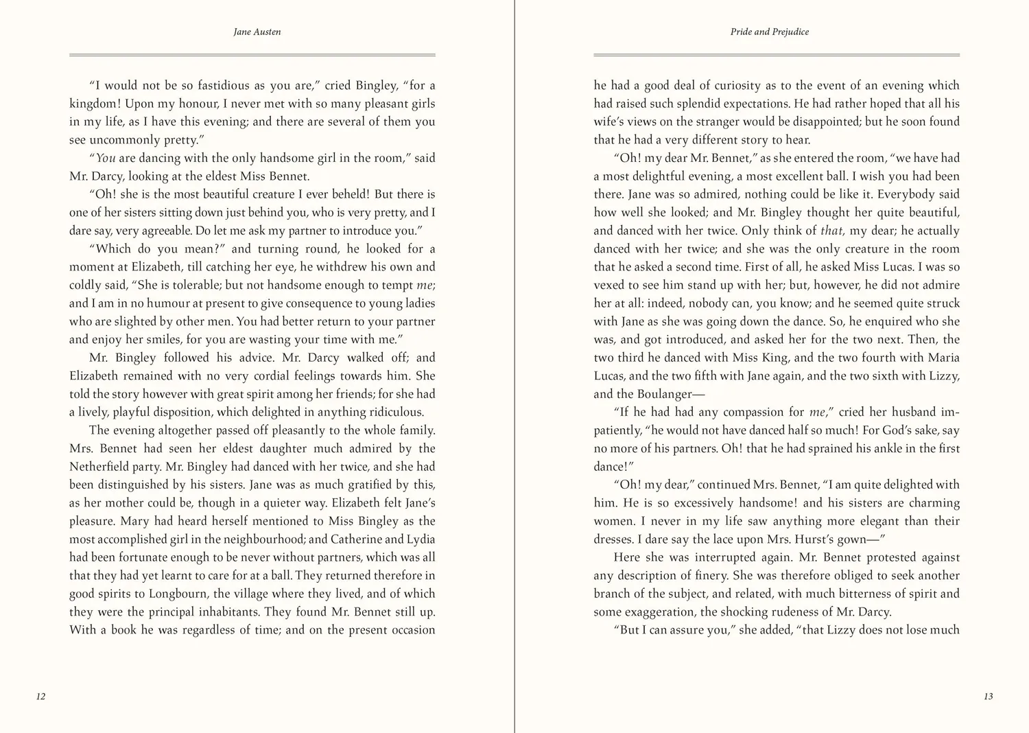 Peter Pauper Press Pride and Prejudice innbundet gaveutgave