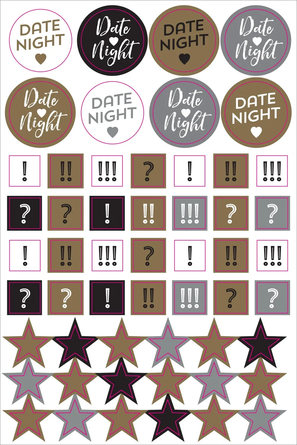 Peter Pauper Press Essentials Planner Stickers klistremerker 1400
