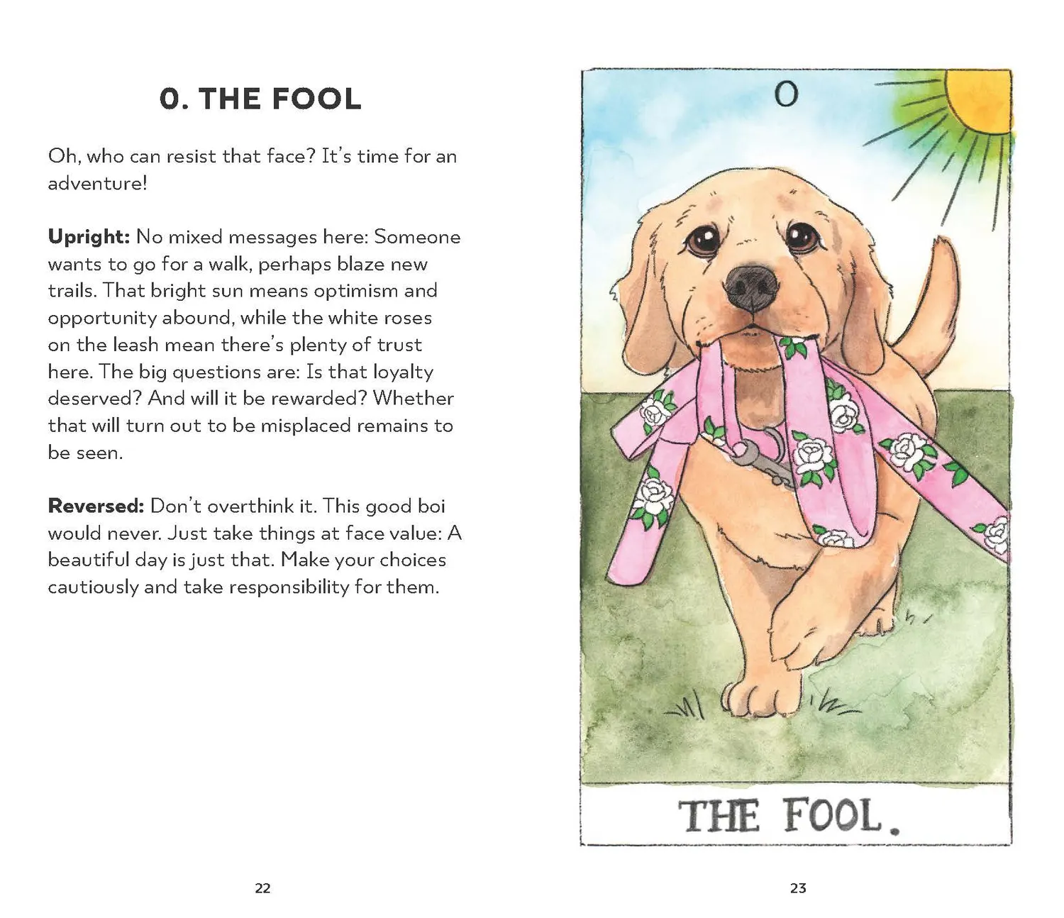 Chronicle Books Dog Tarot tarotkort – 78 kort med guidebok