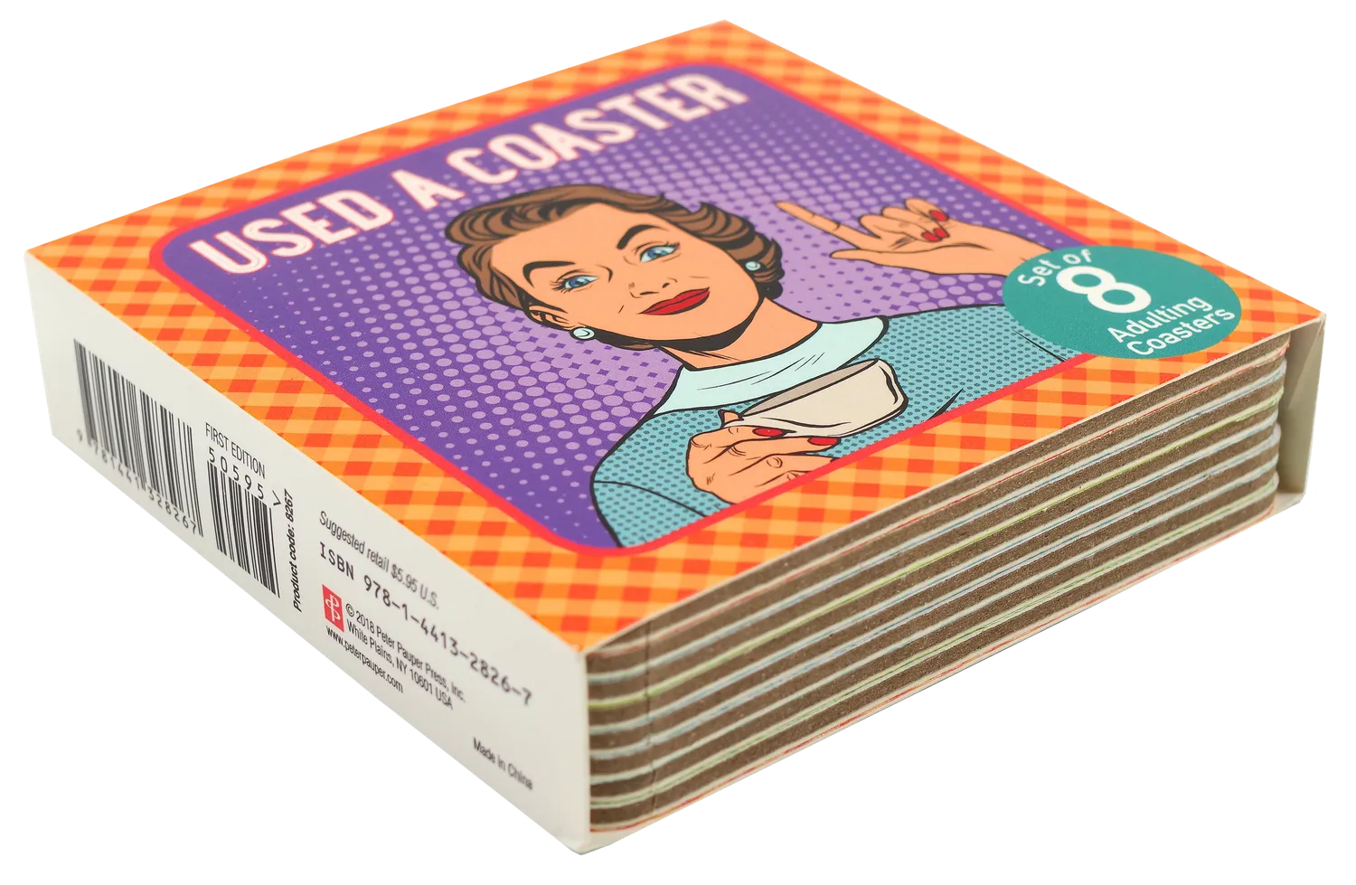 Peter Pauper Press Adulting Coasters underlegg 8 stk