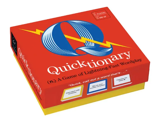 Chronicle Books Quicktionary kortspill ordspill