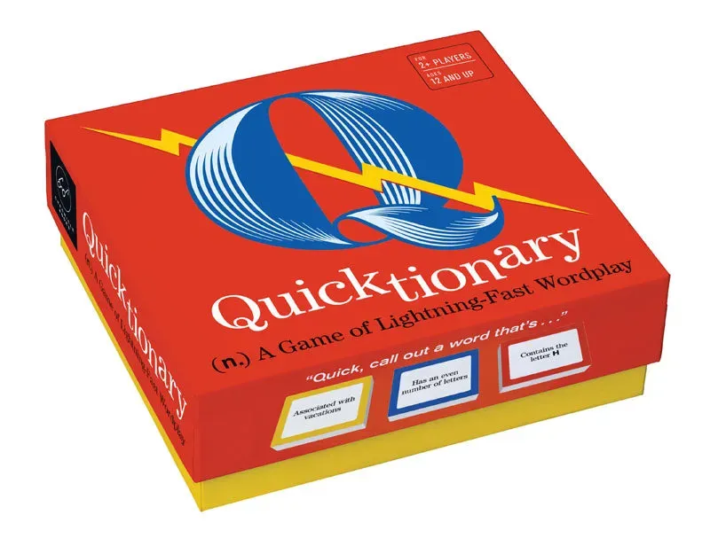 Chronicle Books Quicktionary kortspill ordspill