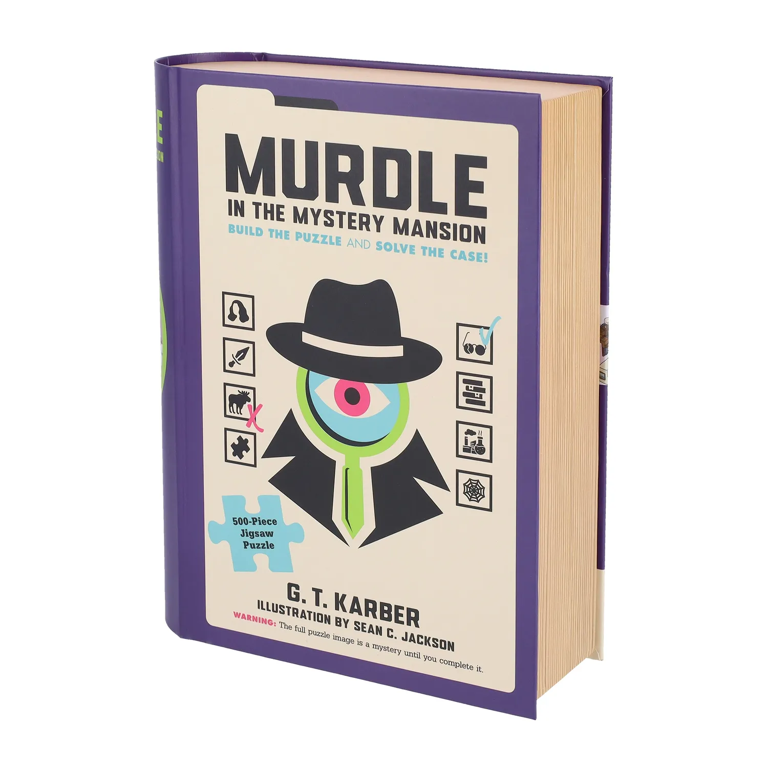 Chronicle Books Murdle Mystery Mansion puslespill 500 brikker logikk