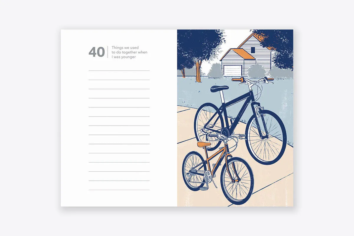 50 Things About My Father fyll-inn gavebok til far