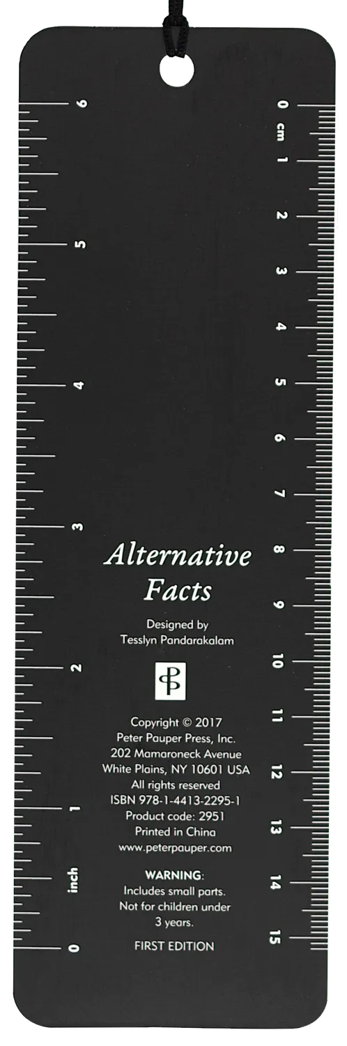Peter Pauper Press Alternative Facts bokmerke med perler