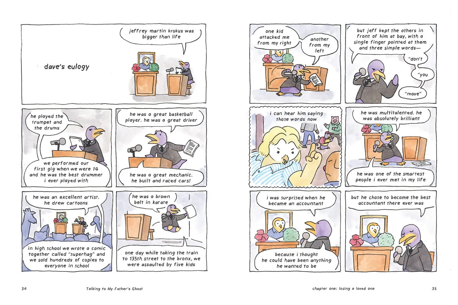 Chronicle Books Talking to My Father’s Ghost tegneserieroman pocket
