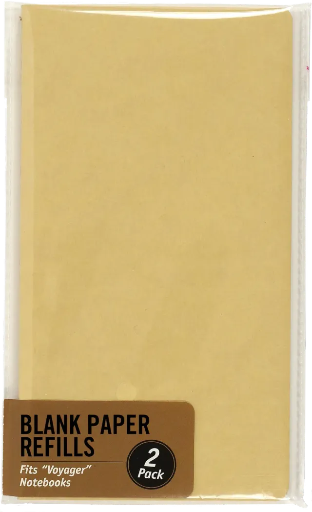 Peter Pauper Press Voyager notatbok refill blank 2 pk