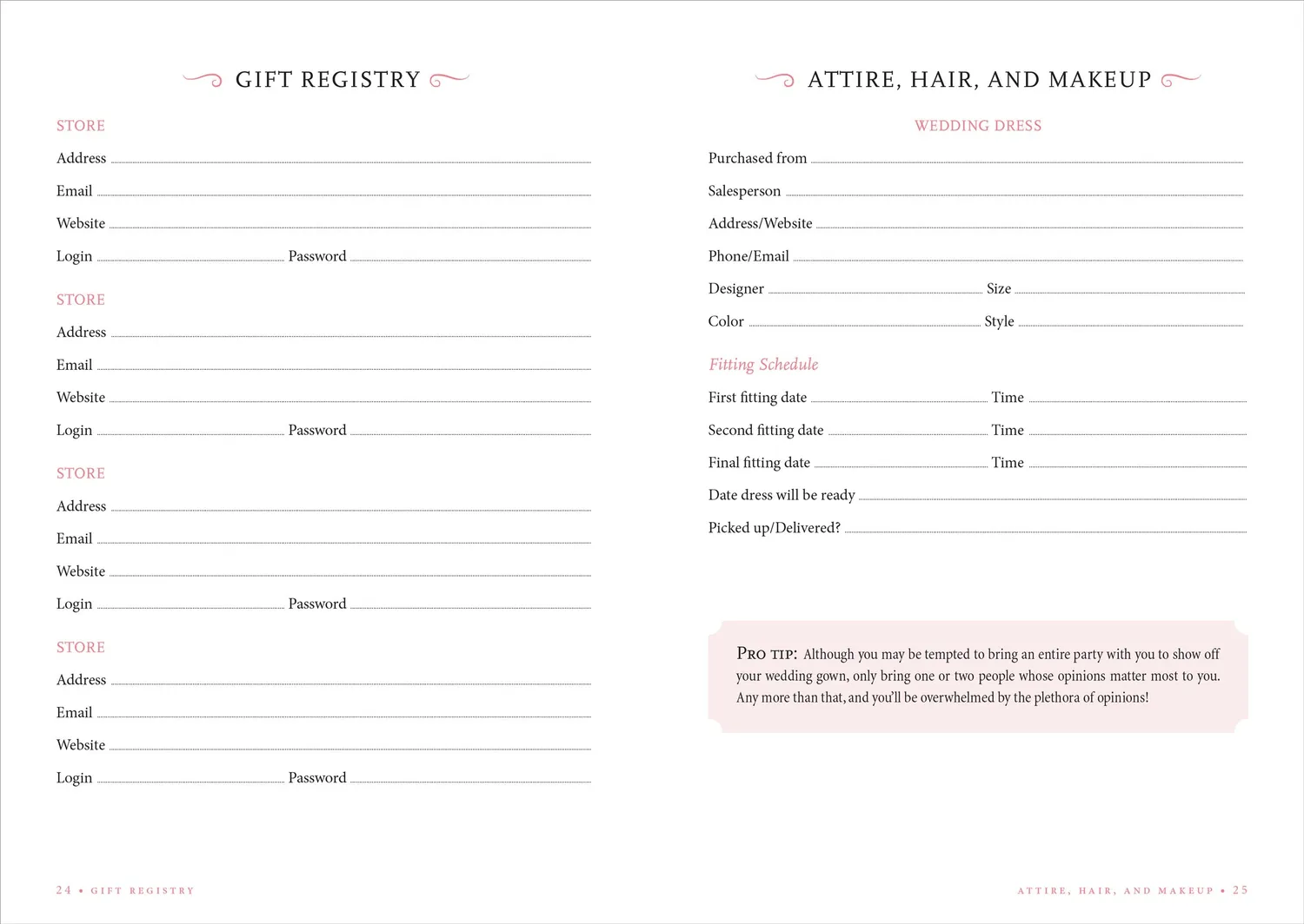 Peter Pauper Press The Wedding Planner Checklist bryllupsbok