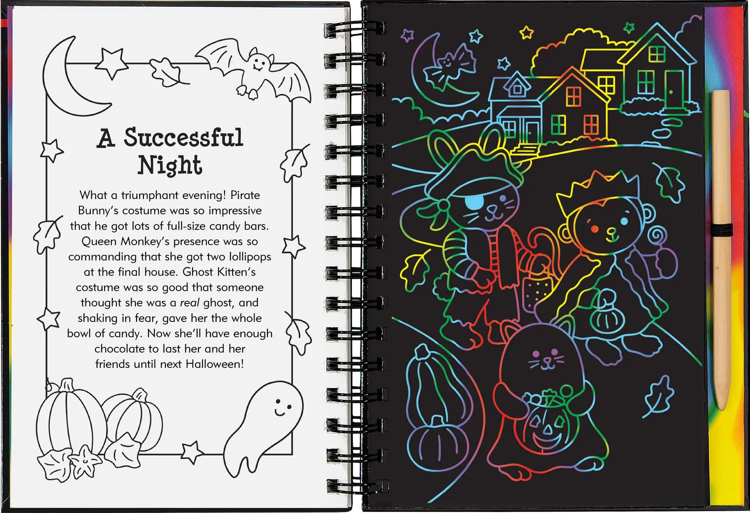 Scratch and Sketch Cute Spooky Halloween skrapebok