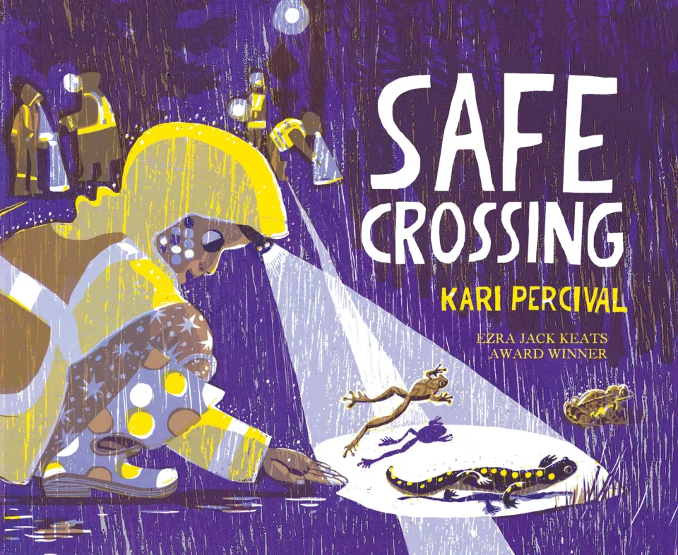 Abrams Safe Crossing innbundet barnebok natur