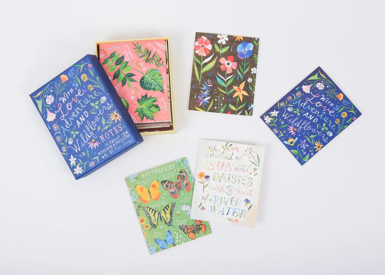 Abrams and Chronicle Wildflowers Notes kortsett 20 notatkort blomster