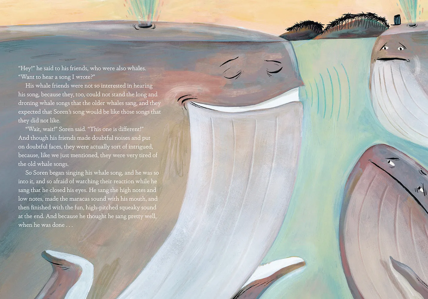 Dave Eggers Soren's Seventh Song bildebok innbundet hval