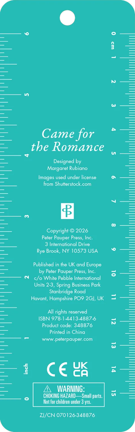 Peter Pauper Press Came For the Romance bokmerke perler