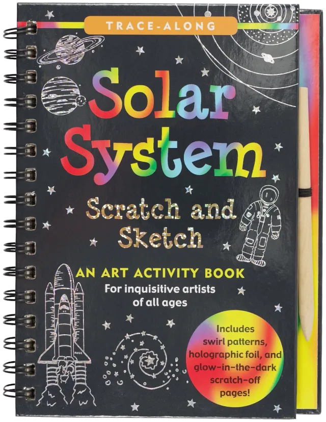 Peter Pauper Press Solar System Scratch and Sketch skrapebok