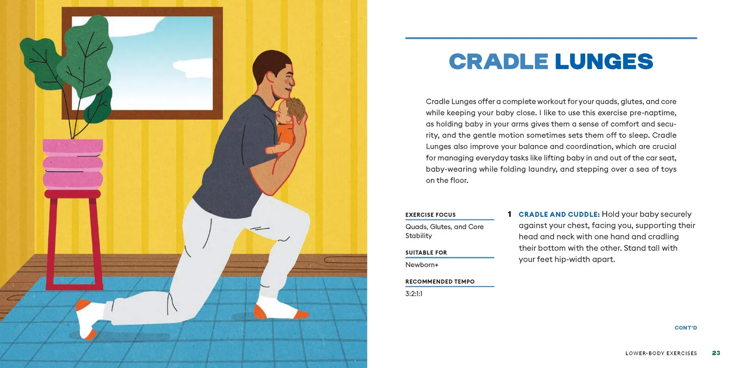 Abrams and Chronicle Dad Bod treningsbok innbundet babyøvelser