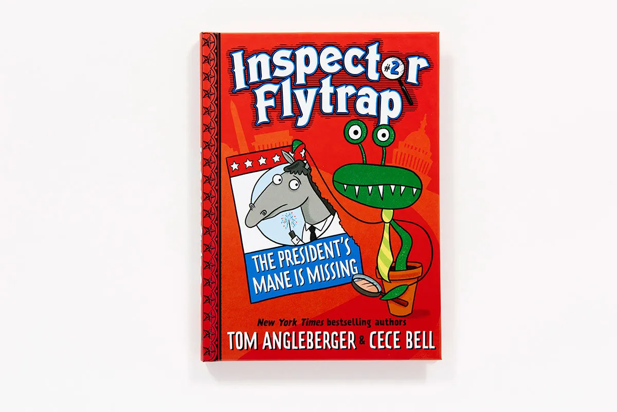 Abrams Inspector Flytrap 2 innbundet barnebok humor