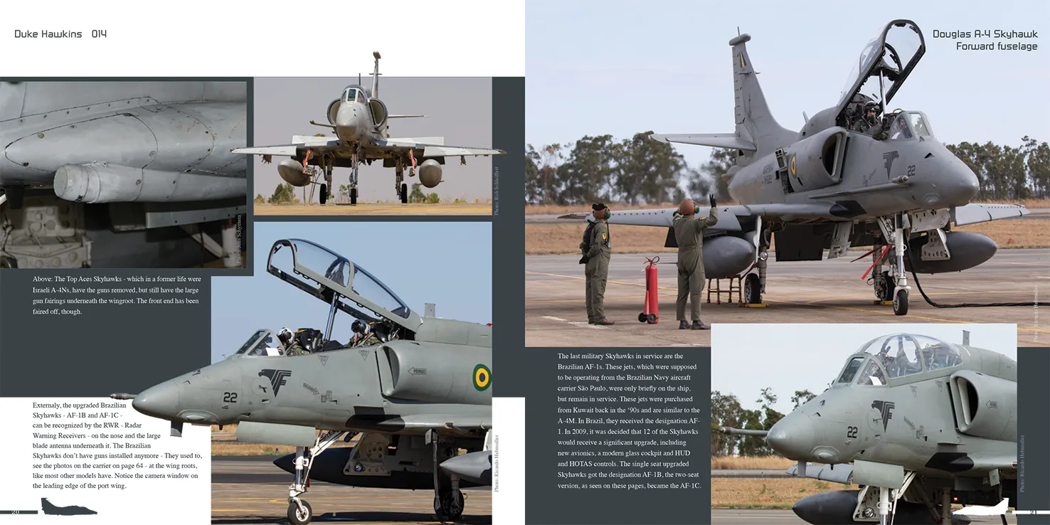 Duke Hawkins Douglas A-4 M/N/AR Skyhawk bok detaljfoto