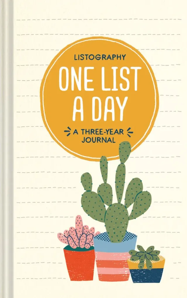 Listography One List a Day dagbok 3-års notatbok lister