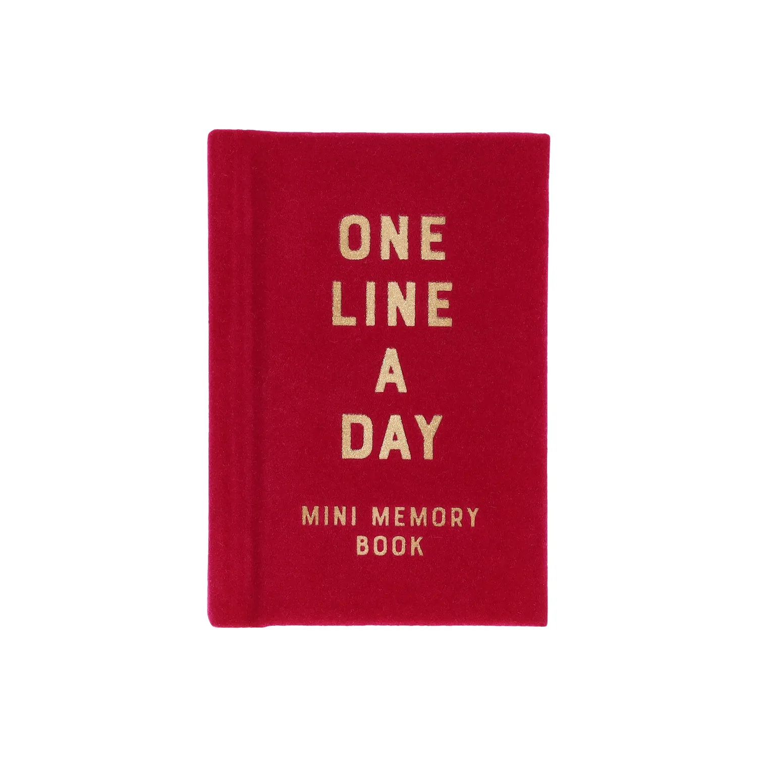 Abrams & Chronicle Books One Line a Day Rose Velvet minnebok