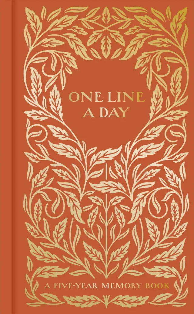 Chronicle Books Gilded One Line a Day minnebok 5 år