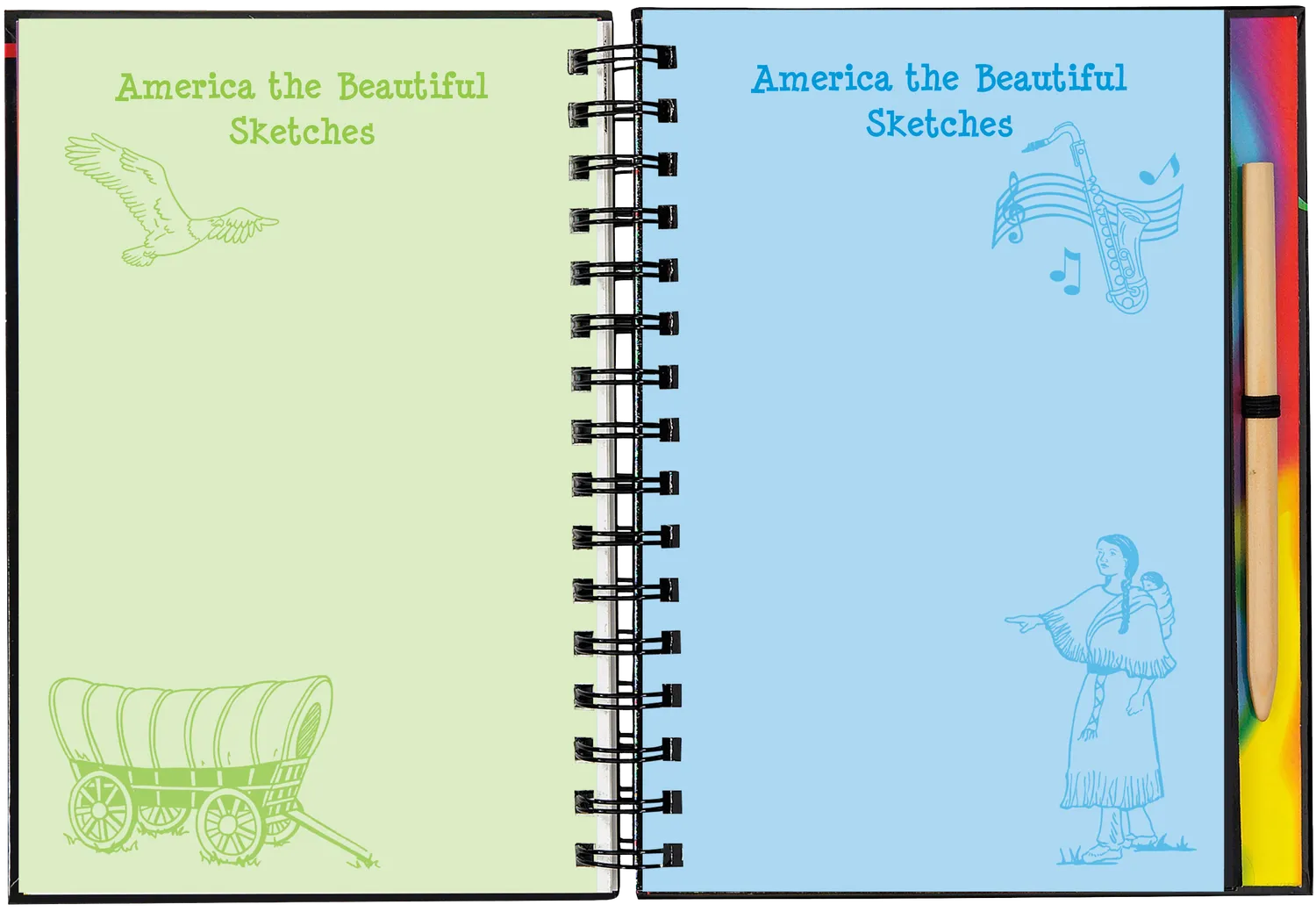Peter Pauper Press Scratch and Sketch America skrapebok