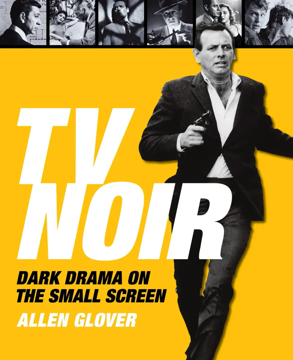 Allen Glover TV Noir krim bok innbundet TV-historie