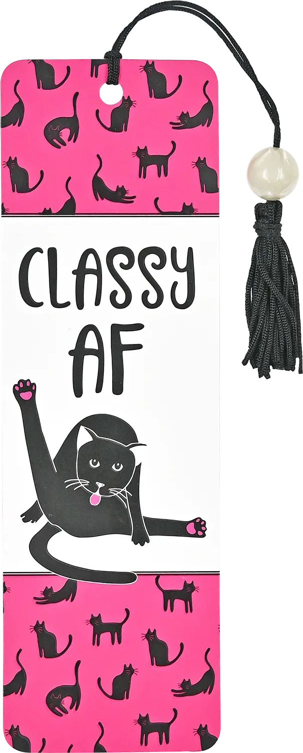Peter Pauper Press Classy AF bokmerke med perler katt
