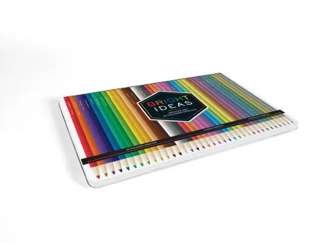 Chronicle Books Bright Ideas Deluxe fargeblyanter 36 stk metallic