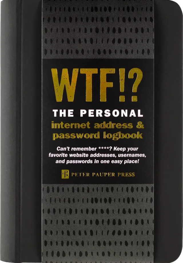 Peter Pauper Press WTF passordbok med register A-Å