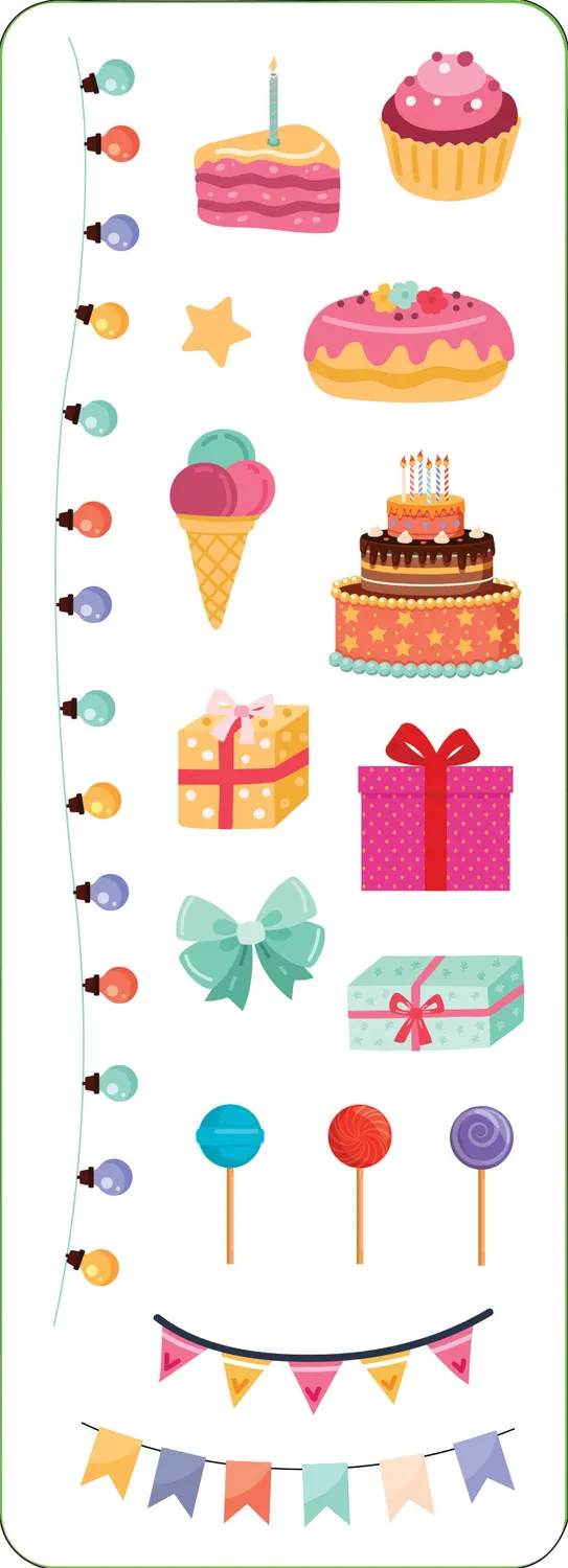Peter Pauper Press Birthday Sticker Set klistremerker 100 stk bursdag