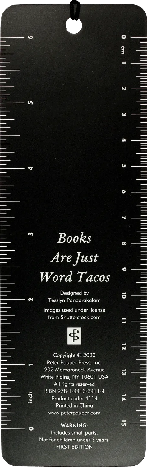 Peter Pauper Press Word Tacos bokmerke med perler