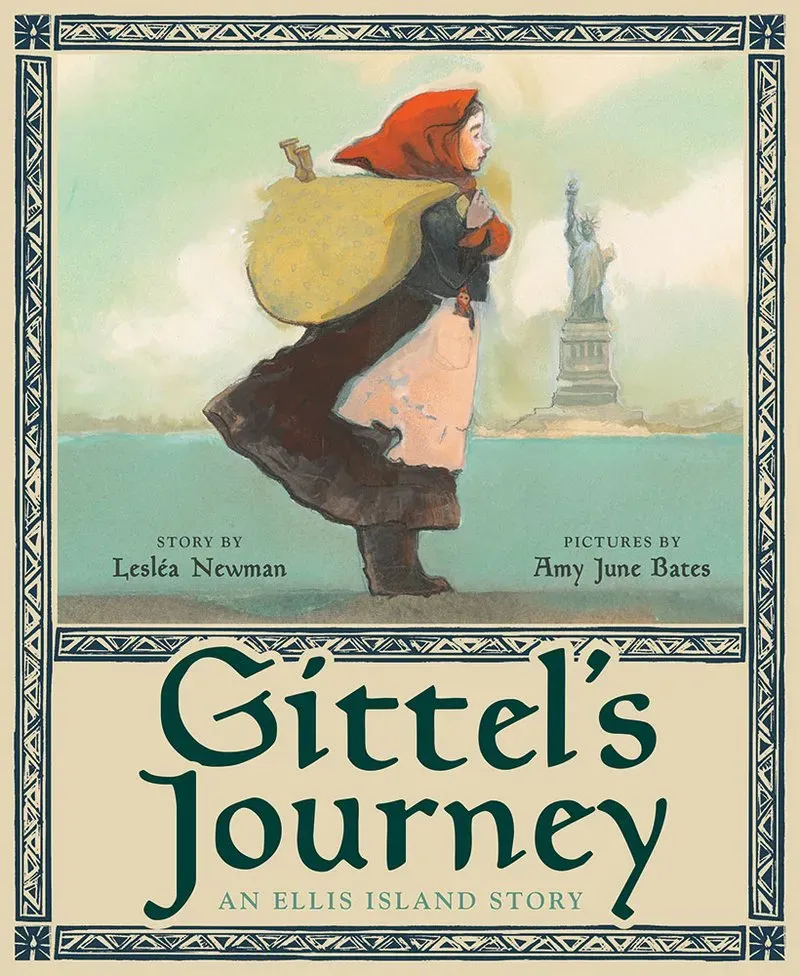 Lesléa Newman Gittel's Journey barnebok innbundet Ellis Island