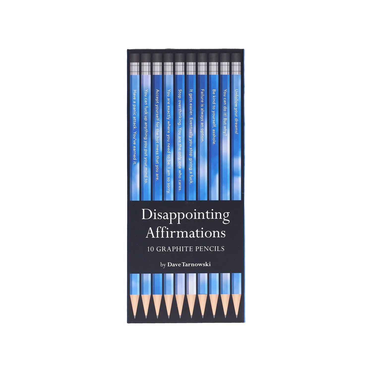 Abrams & Chronicle Books Disappointing Affirmations blyanter 10 stk
