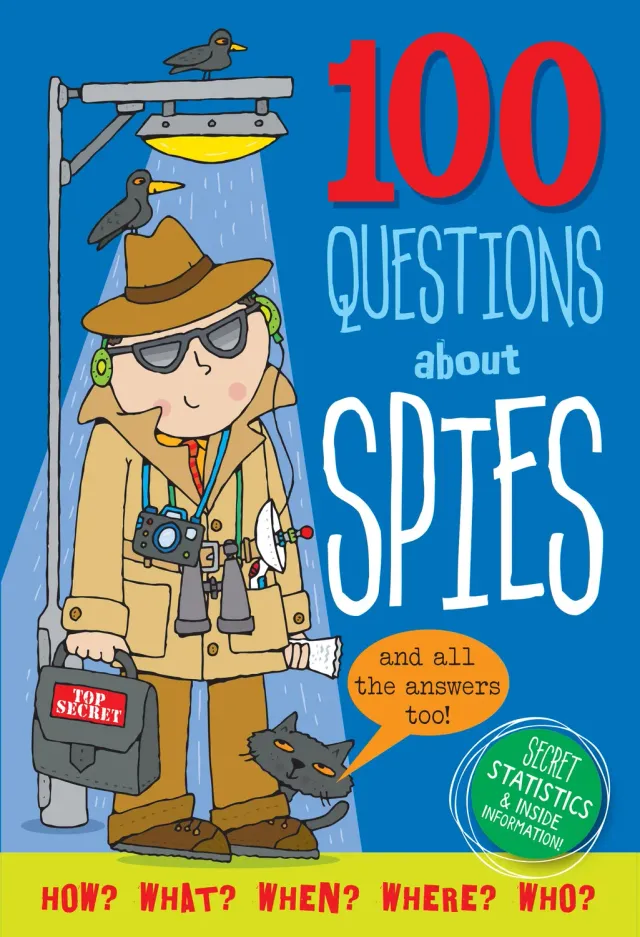 100 Questions about Spies barnebok innbundet spioner