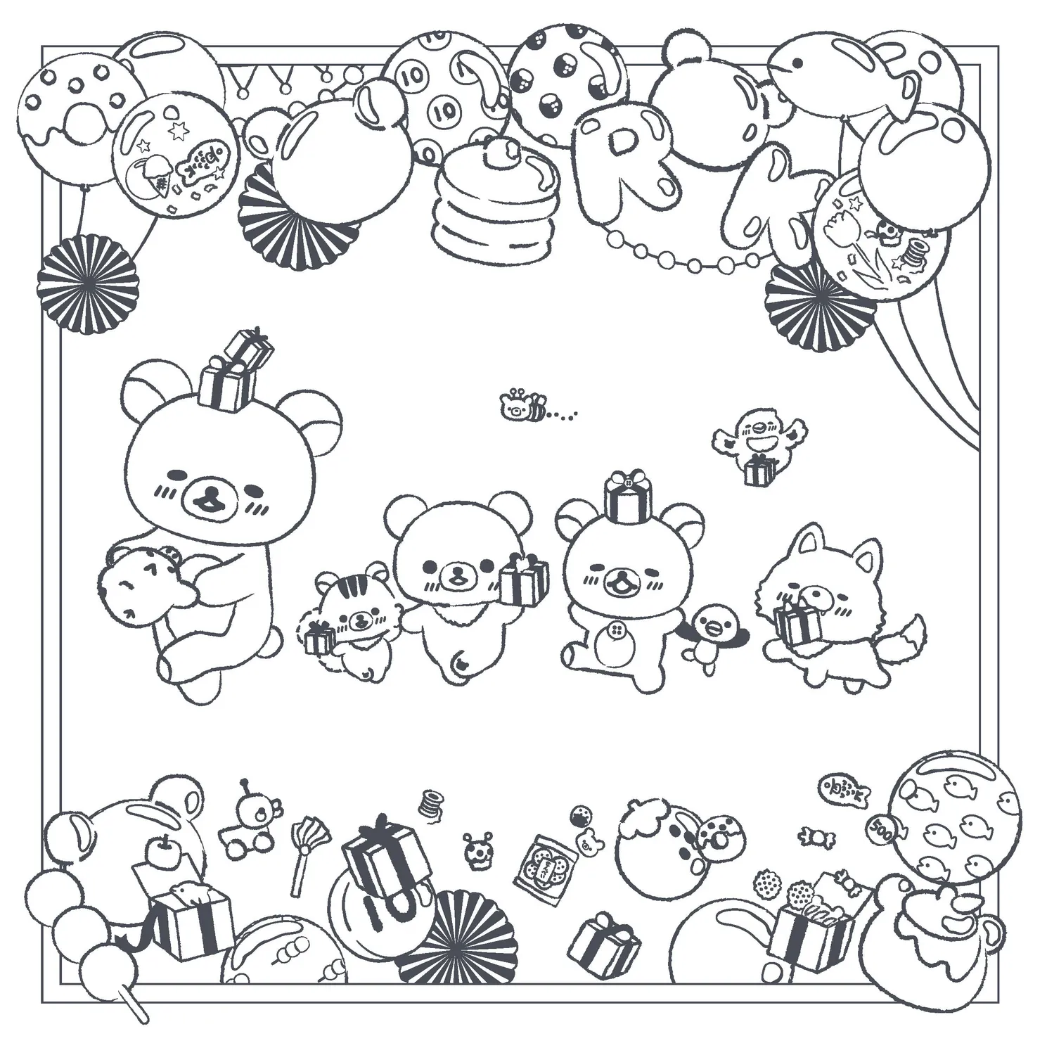 Rilakkuma Cute Cozy Classics fargeleggingsbok pocket