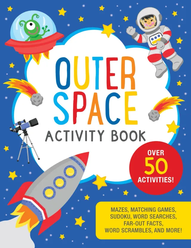 Peter Pauper Press Outer Space aktivitetsbok 5 år+
