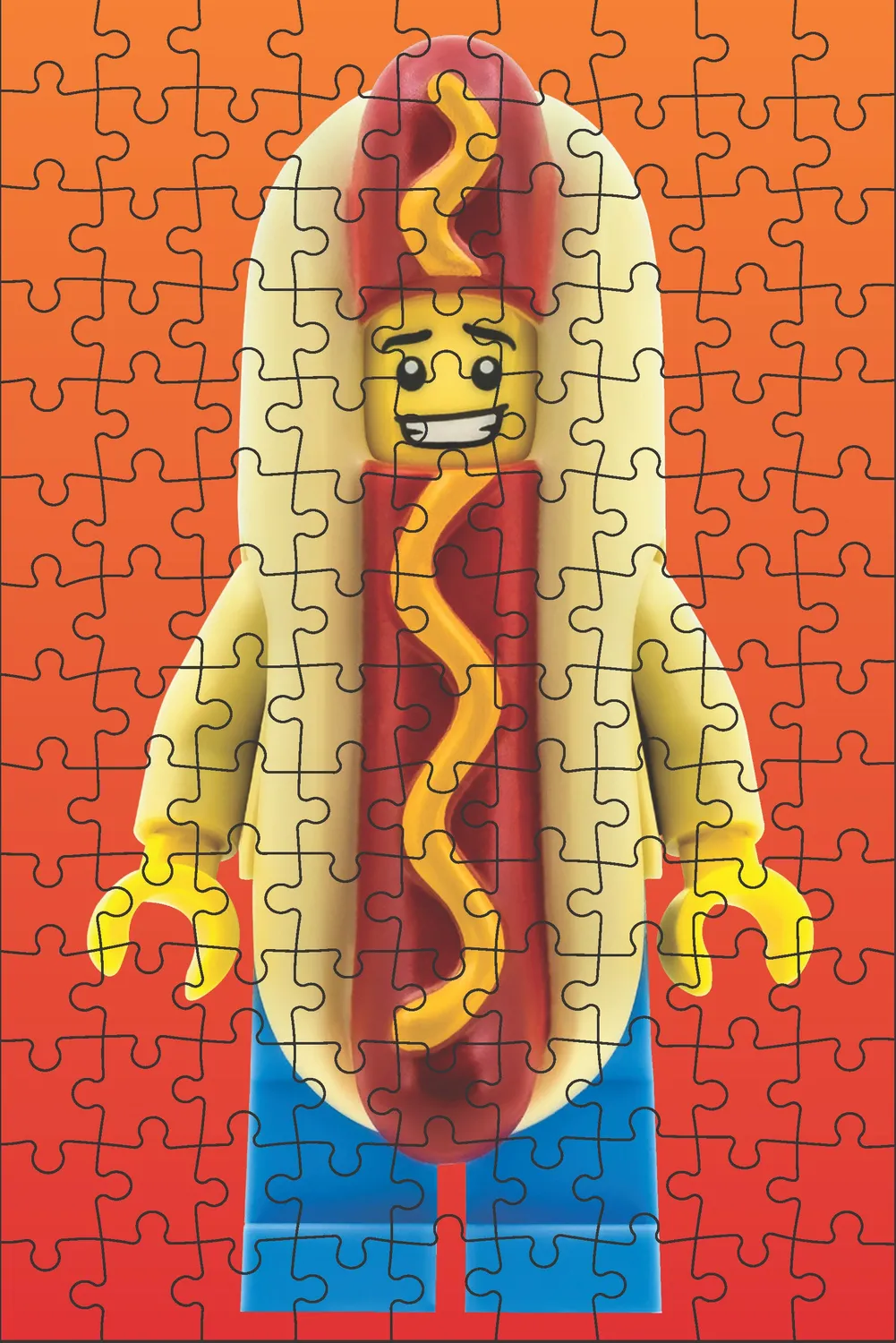 LEGO Mystery Minifigure puslespill rød utgave 12-pakning