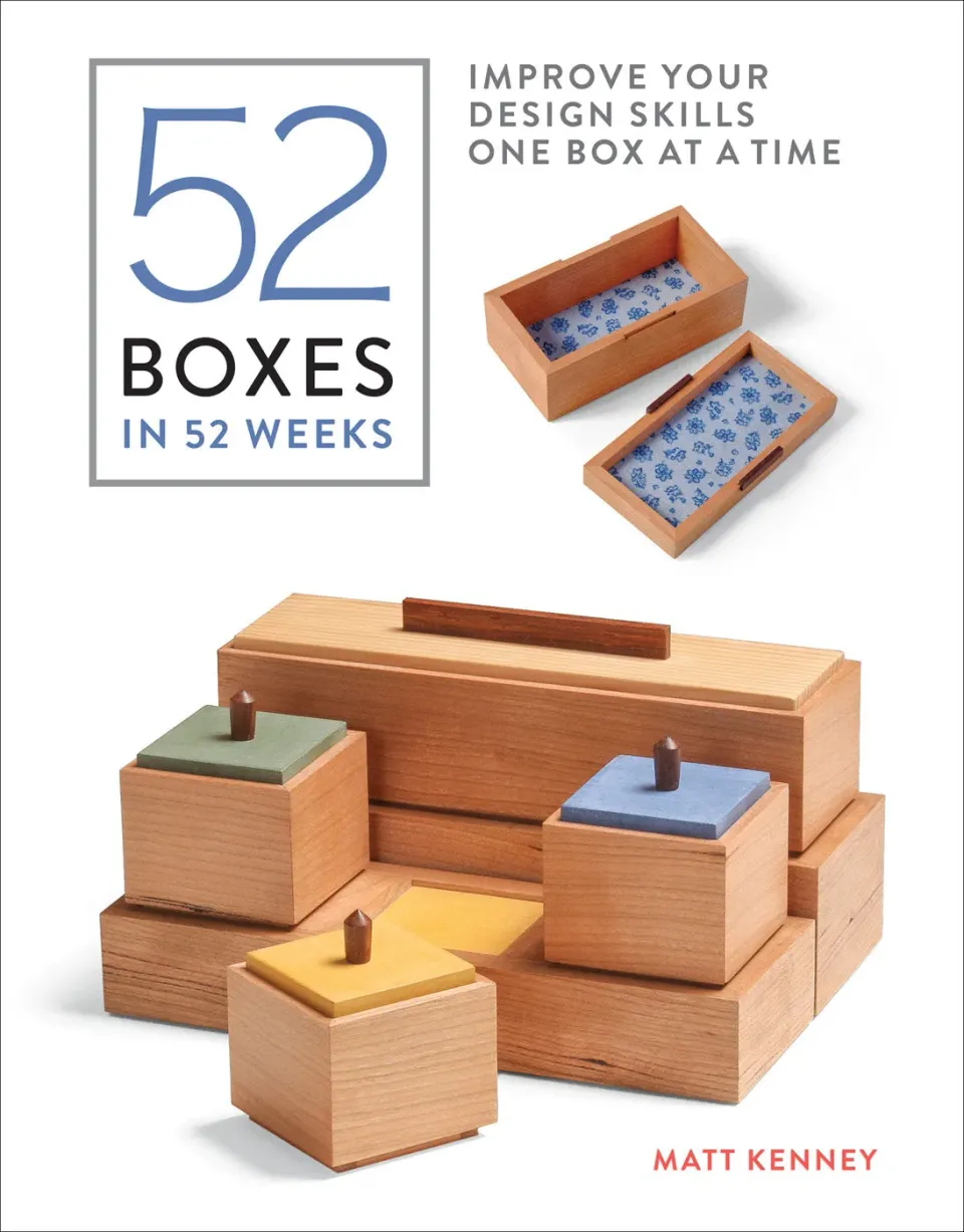 Taunton 52 Boxes in 52 Weeks pocketbok trearbeid esker