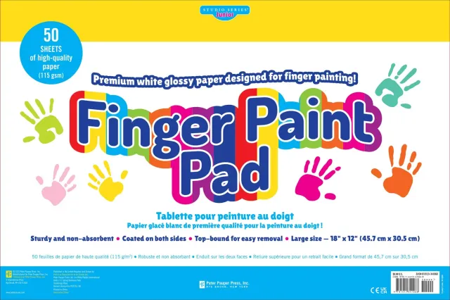 Peter Pauper Press Studio Series Junior fingermalingsblokk 50 ark